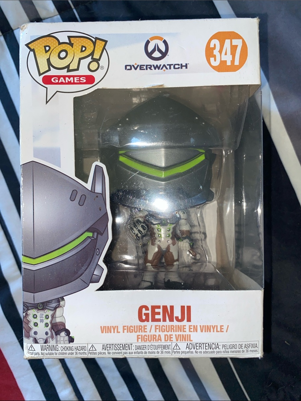 Funko Pop! Games Overwatch Genji - Silver with Green Accents (347)